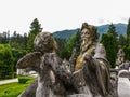 Statue in front of Peles Castle